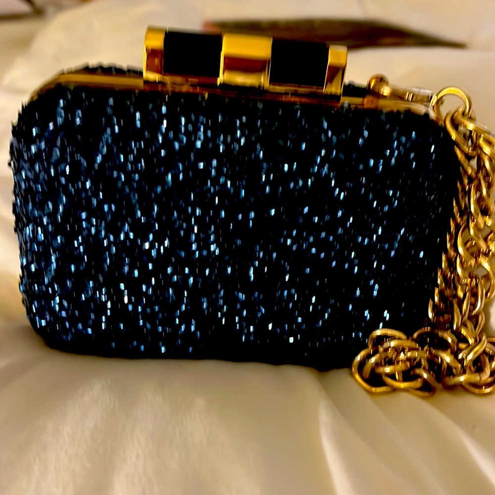 Sapphire Blue Clutch